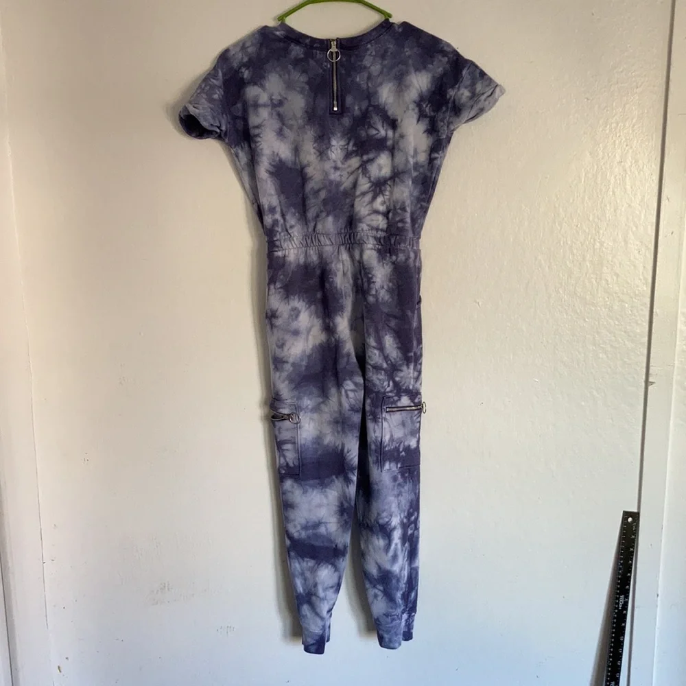 Justice size 10 Romper‎ Blue & White